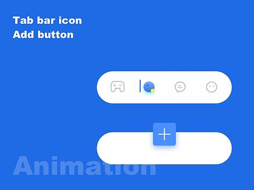 Tab bar icon和Add button的动效输出