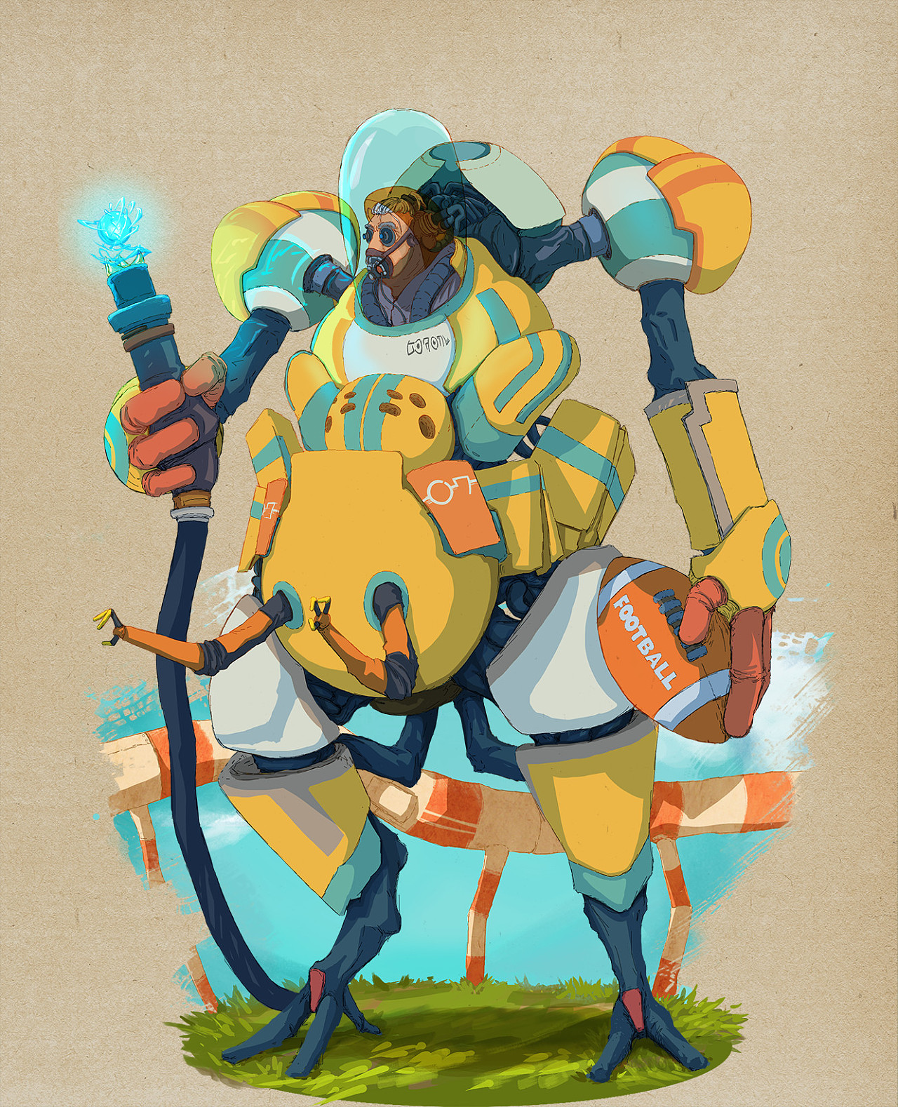 大杂烩!|插画|概念设定|夔夔餐 - 原创作品 - 站酷