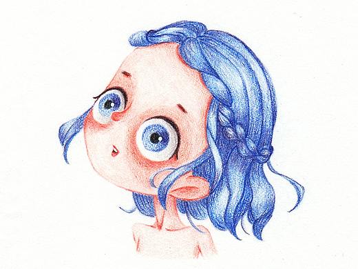 三月手绘彩铅头像合集