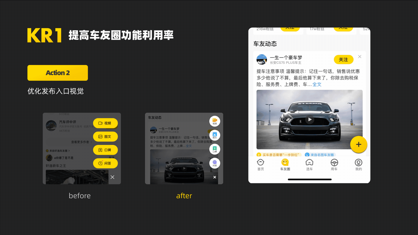 从业务&用户&内部诉求出发的优化策略(懂车帝车友圈)(图ZMjA5MTk2MTQ0) - APP界面 - 站酷设计师孔雅轩LineVision原创素材 - 站酷ZCOOL