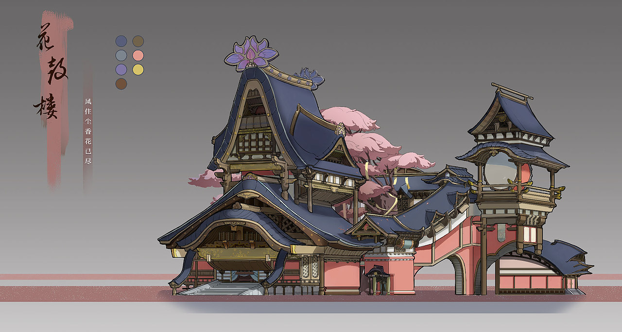 中国风单体建筑练习