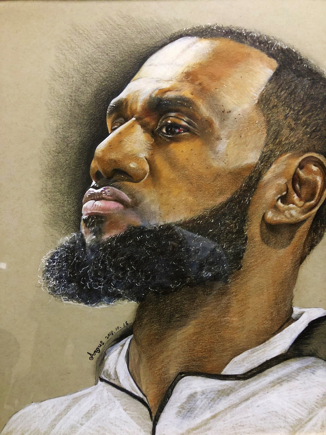 彩铅手绘詹姆斯