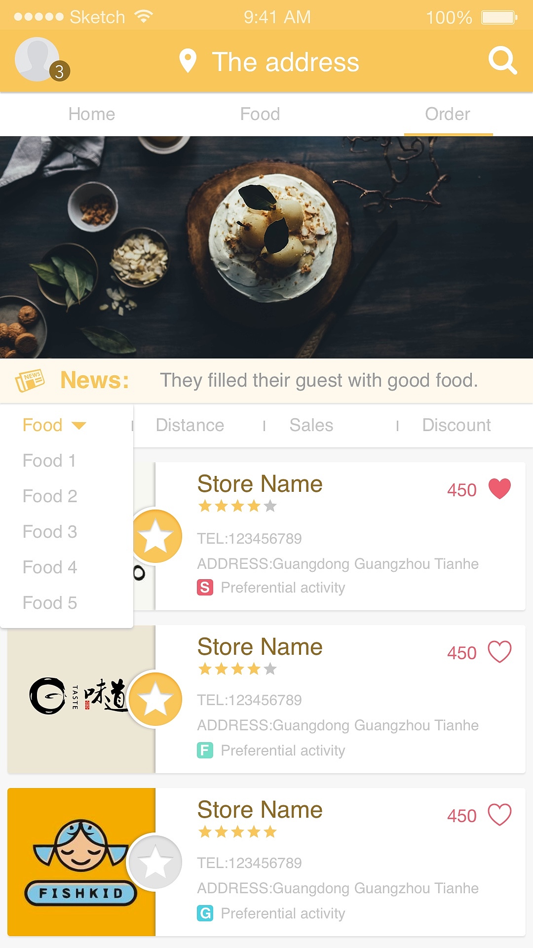美国餐饮项目（图ZNjY0MjM4ODA=） - APP界面 - 站酷设计师wj1109原创素材 - 站酷ZCOOL