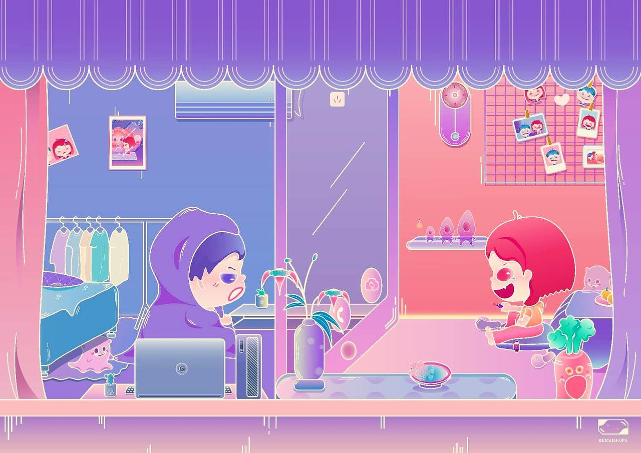 （鬼财舒福）系列插画（图ZMjMyMjU2ODY4） - 创作习作 - 站酷设计师DaYu羊习习习习原创素材 - 站酷ZCOOL