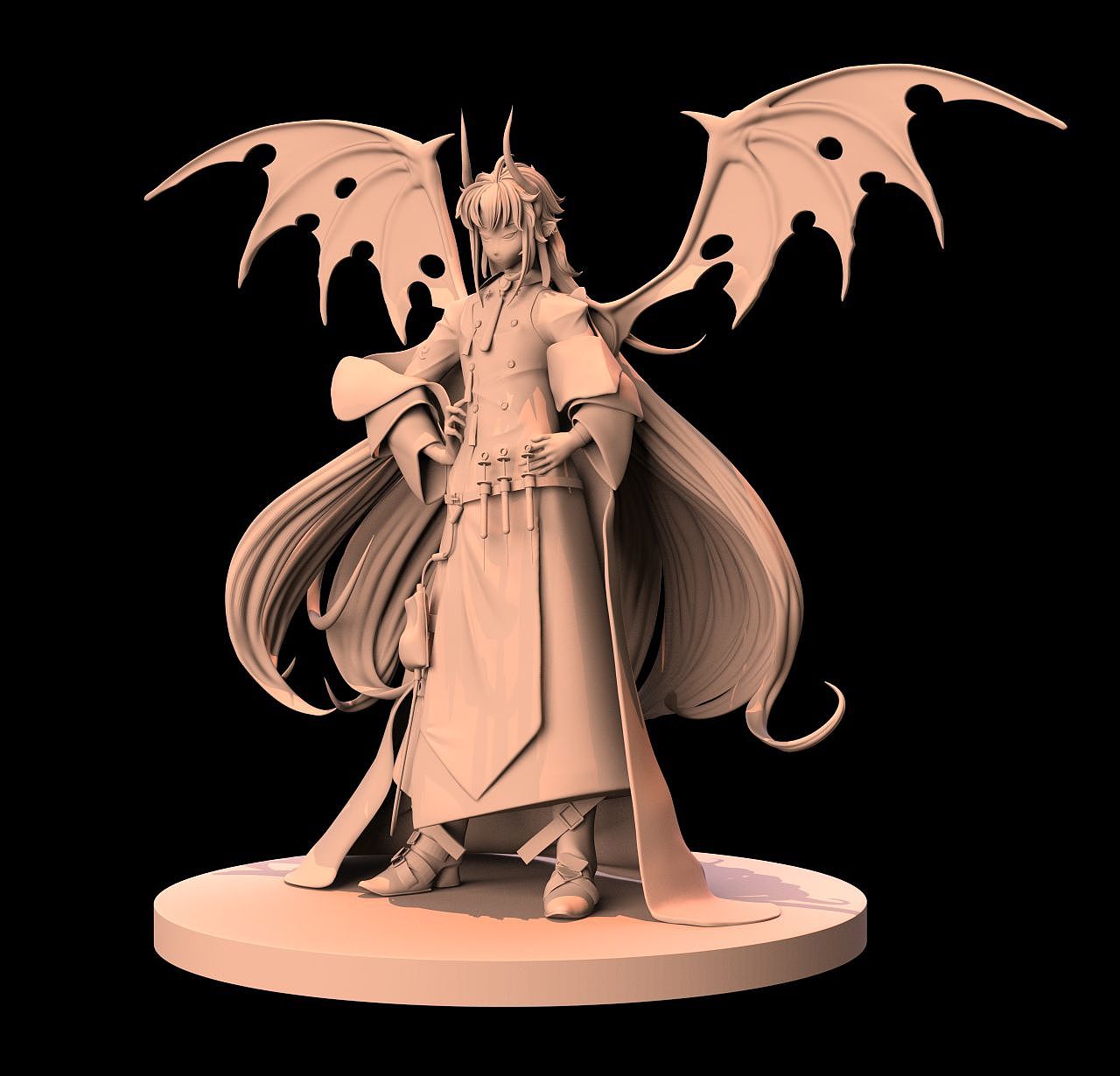 给客户制作的手办模型(过程图)