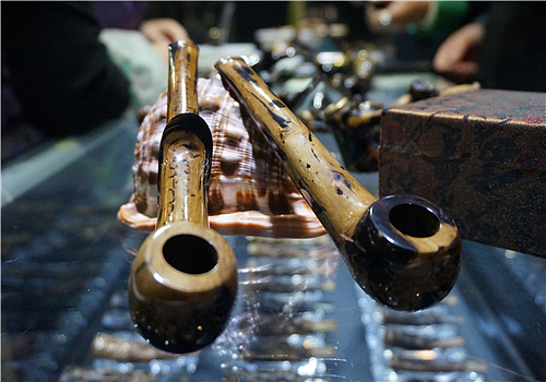 黑珊瑚海柳 海柳烟嘴 雕刻烟嘴 文玩烟嘴