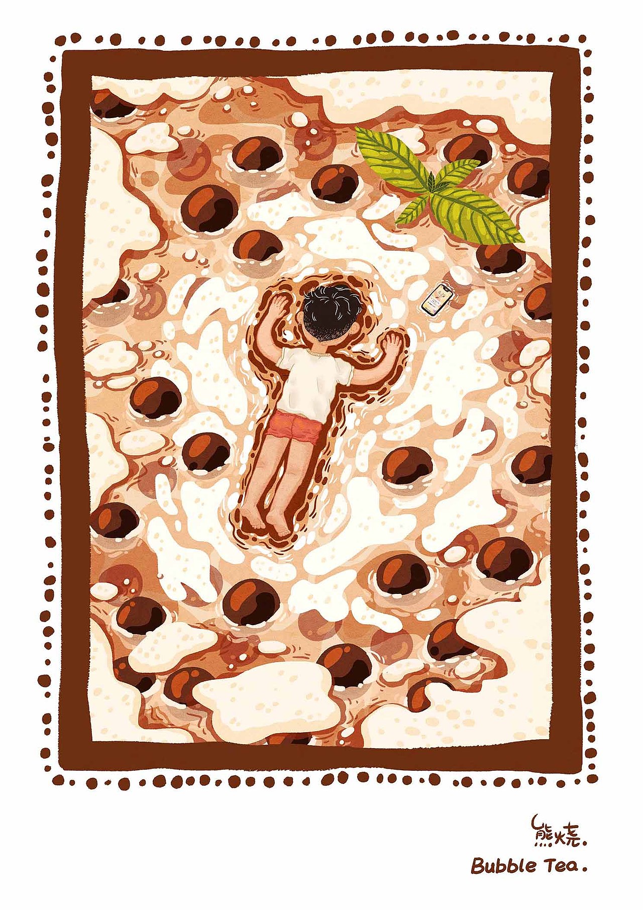 沉浸夏日系列插畫（圖ZMTc2ODQ2NDIw） - 繪本 - 站酷設(shè)計師熊燒原創(chuàng)素材 - 站酷ZCOOL