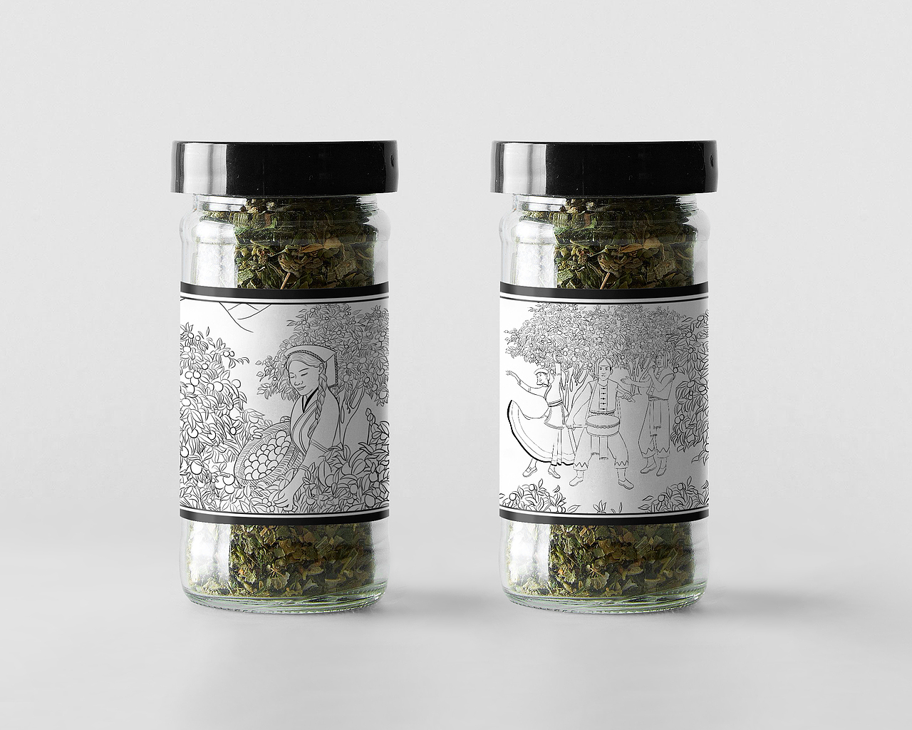 茶叶包装插画(已商用)