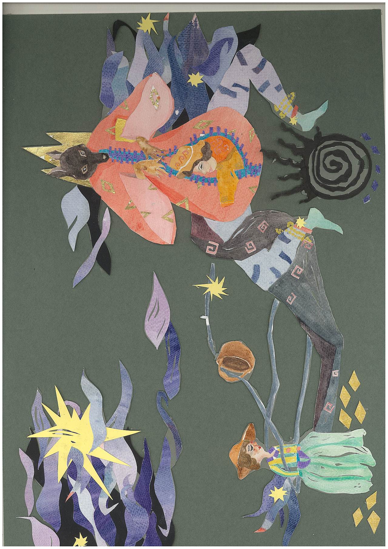 格林童话拼贴插画