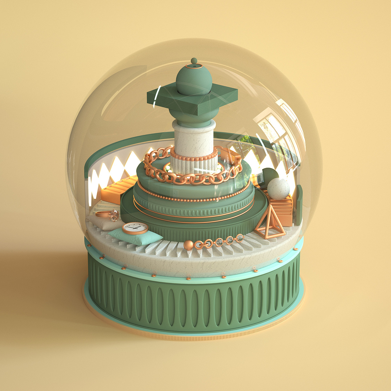 2021-C4D建模Octane渲染作品整理（图ZMjg1MDU2Mzgw） - 场景 - 站酷设计师RSSHOP原创素材 - 站酷ZCOOL