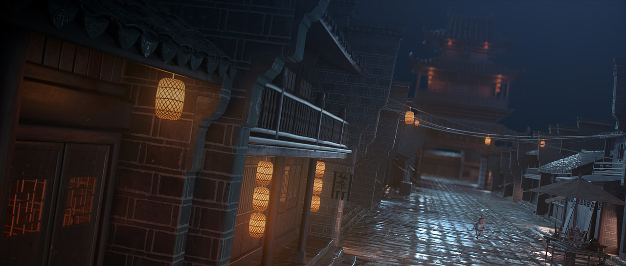 相忘于江湖 毕设渲染图