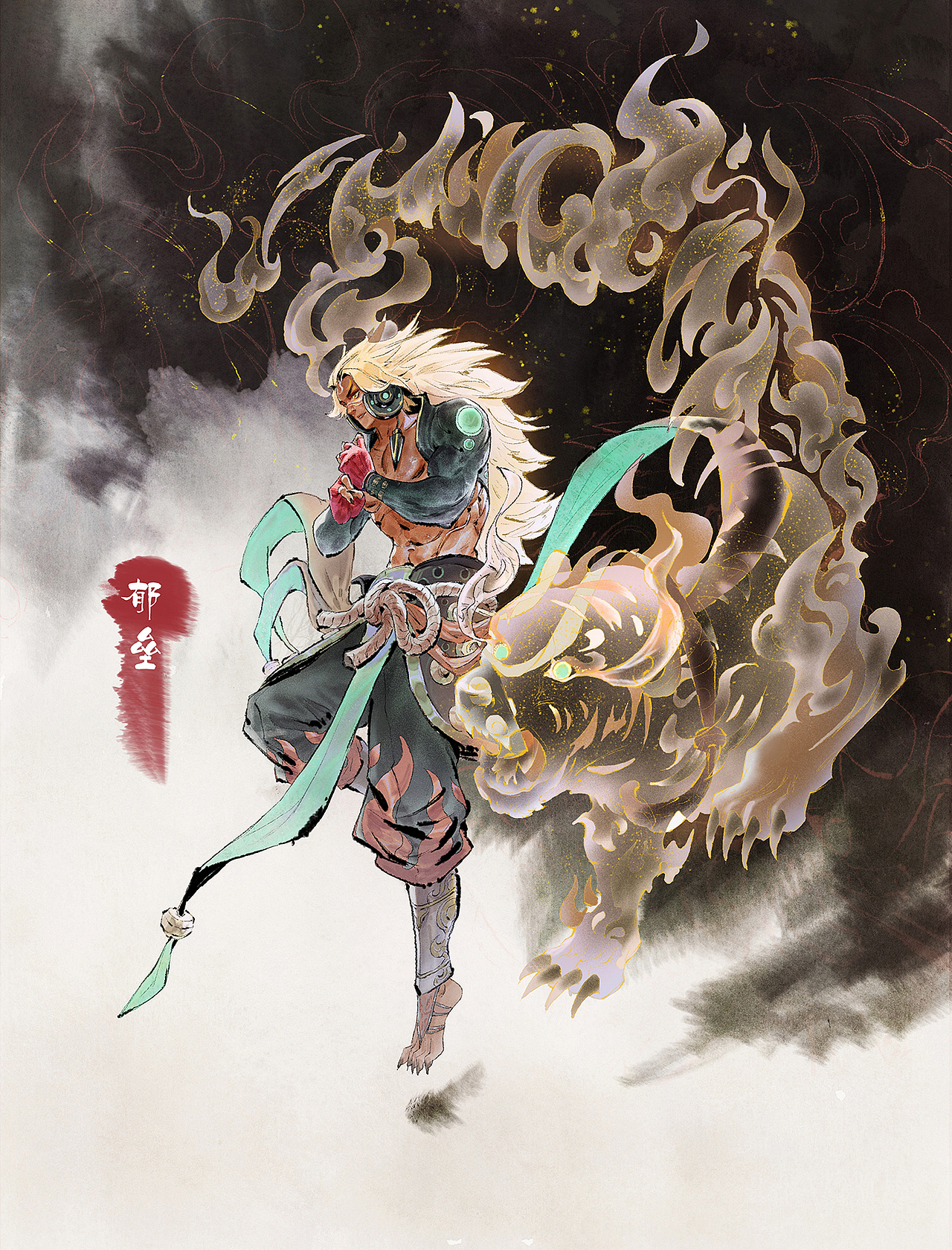 神荼&郁垒（图ZMjQyNzA5MjU2） - 概念设定 - 站酷设计师馒头山大原创素材 - 站酷ZCOOL