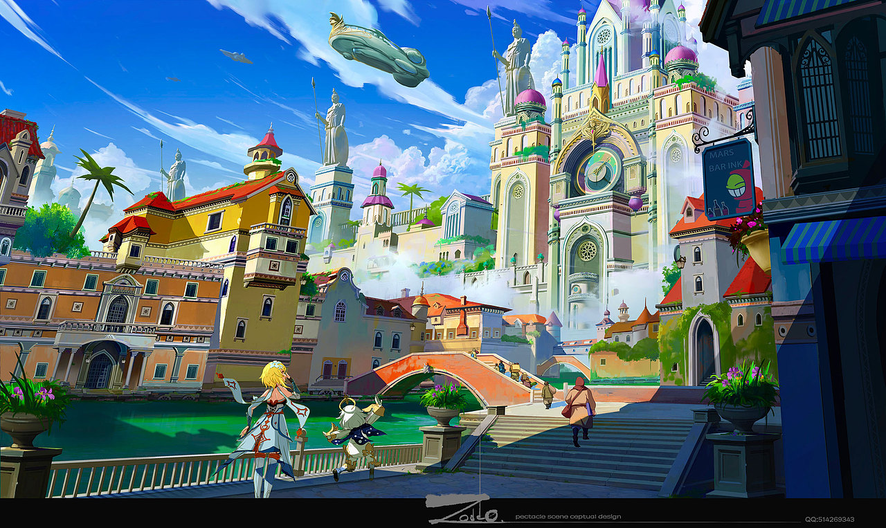 原神-新世界场景概念设计