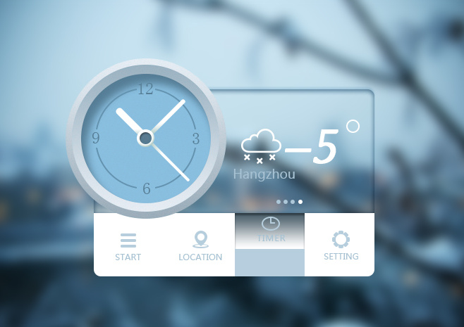 天气的小插件(临摹)