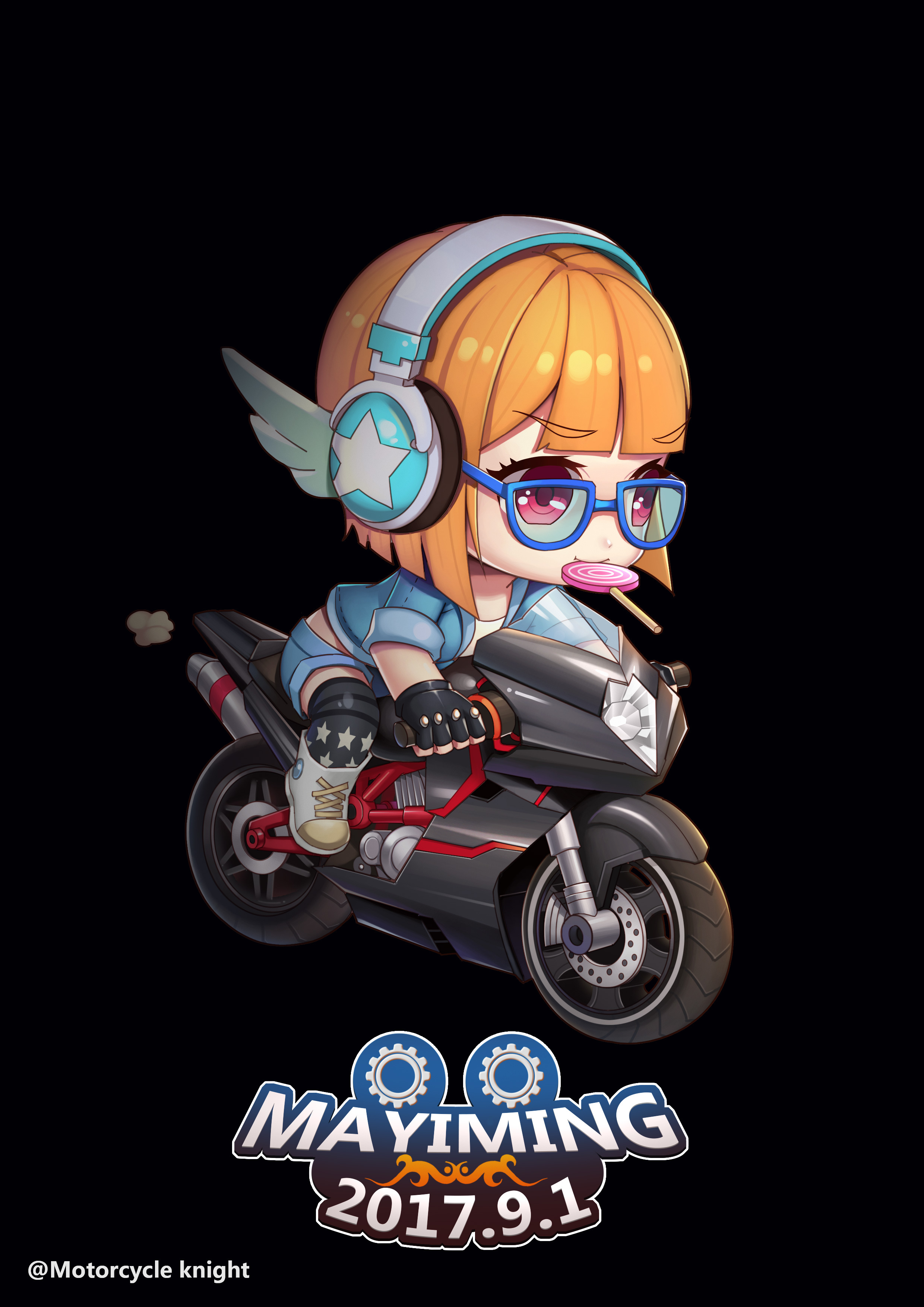 机车娘是真的可爱啊!