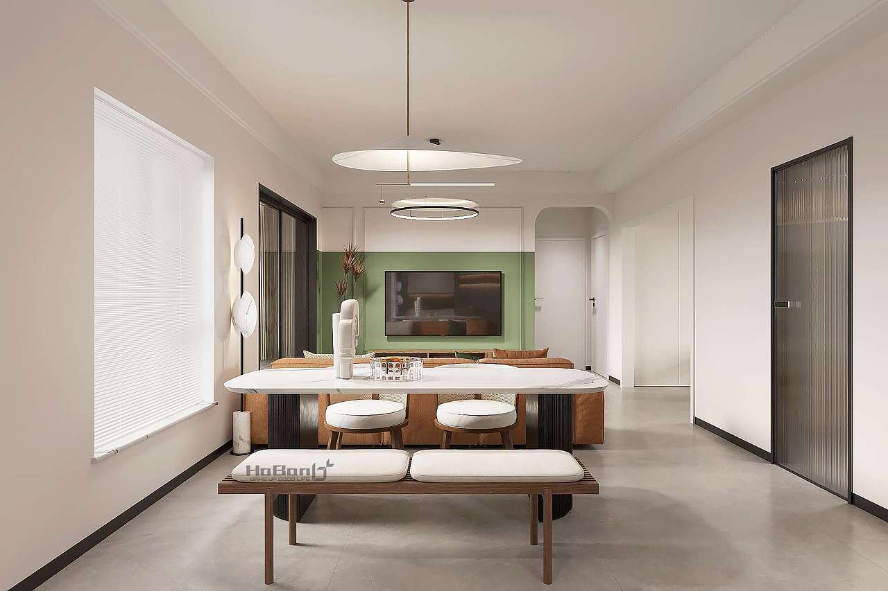 现代北欧全套客厅餐厅卧室效果图——花扮效果图（图ZMjc5MjYxMDAw） - 家装设计 - 站酷设计师花扮空间效果图原创素材 - 站酷ZCOOL