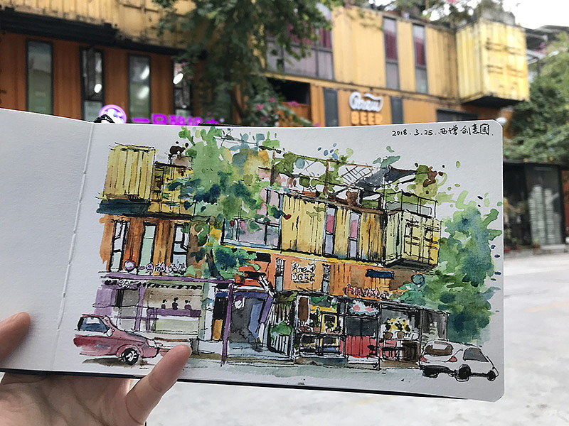 广州老房主题插画