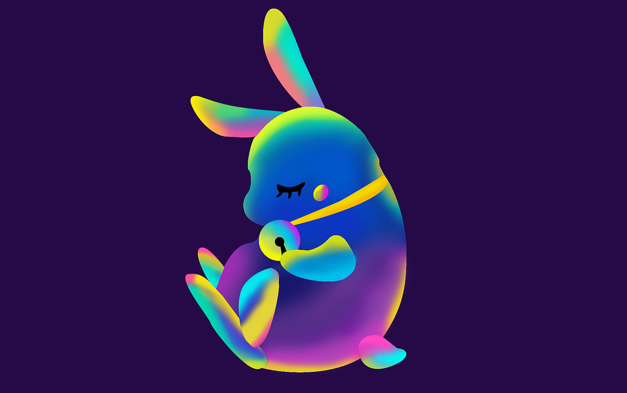 2018-9-13鼠绘唯美霓虹流光插画图片