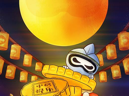 泳镜侠节日插画