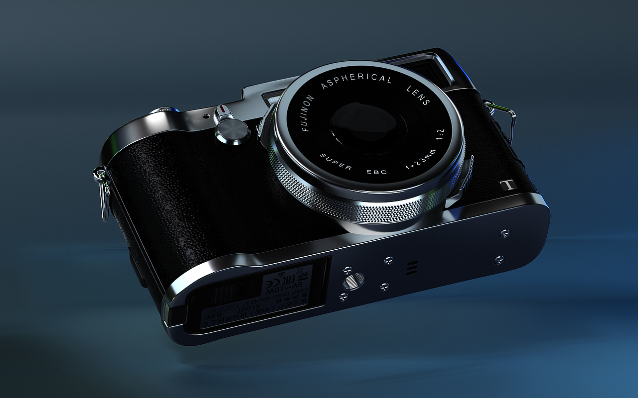 c4d练习-富士x100t旁轴相机