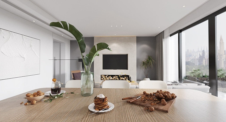 融创曲水风和叠拼户型装修,极简风格别墅设计效果图（图ZMjczMjI1MDcy） - 家装设计 - 站酷设计师天古装饰设计师T原创素材 - 站酷ZCOOL