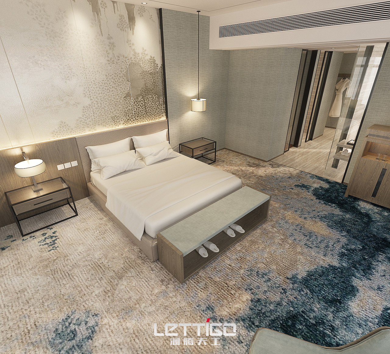 希尔顿酒店客房。（图ZOTk0OTI0MTY=） - 家装设计 - 站酷设计师LZ12原创素材 - 站酷ZCOOL