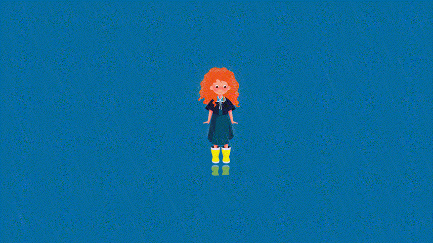 雨中女孩（图ZMjcyODAwODg0） - 创作习作 - 站酷设计师飞向宇宙的猫老师原创素材 - 站酷ZCOOL