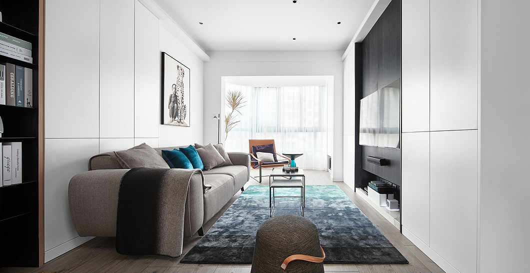 济宁瑞马名门125平现代风格装修设计效果图