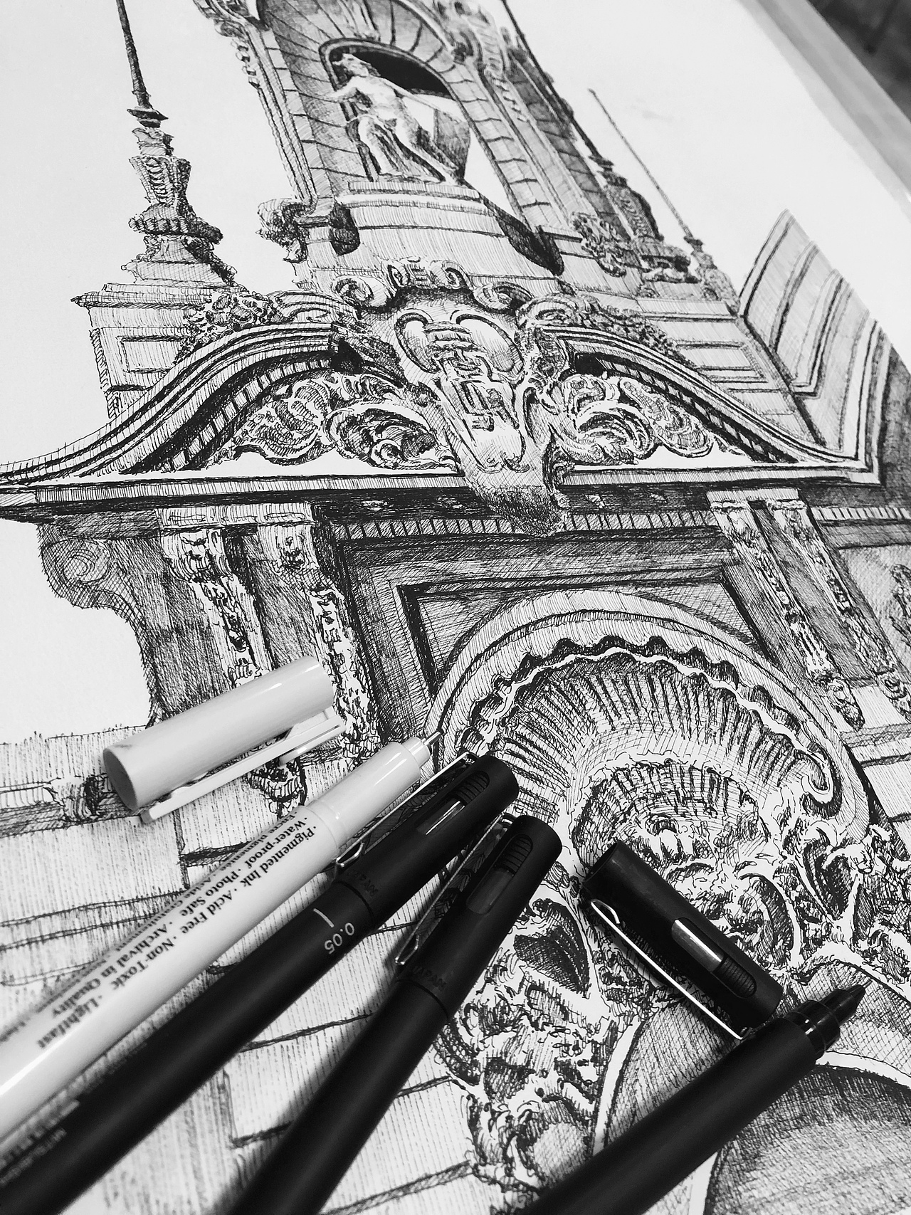 建筑随笔（图ZMTI3NDA3MzQ4） - 绘画 - 站酷设计师loong_原创素材 - 站酷ZCOOL