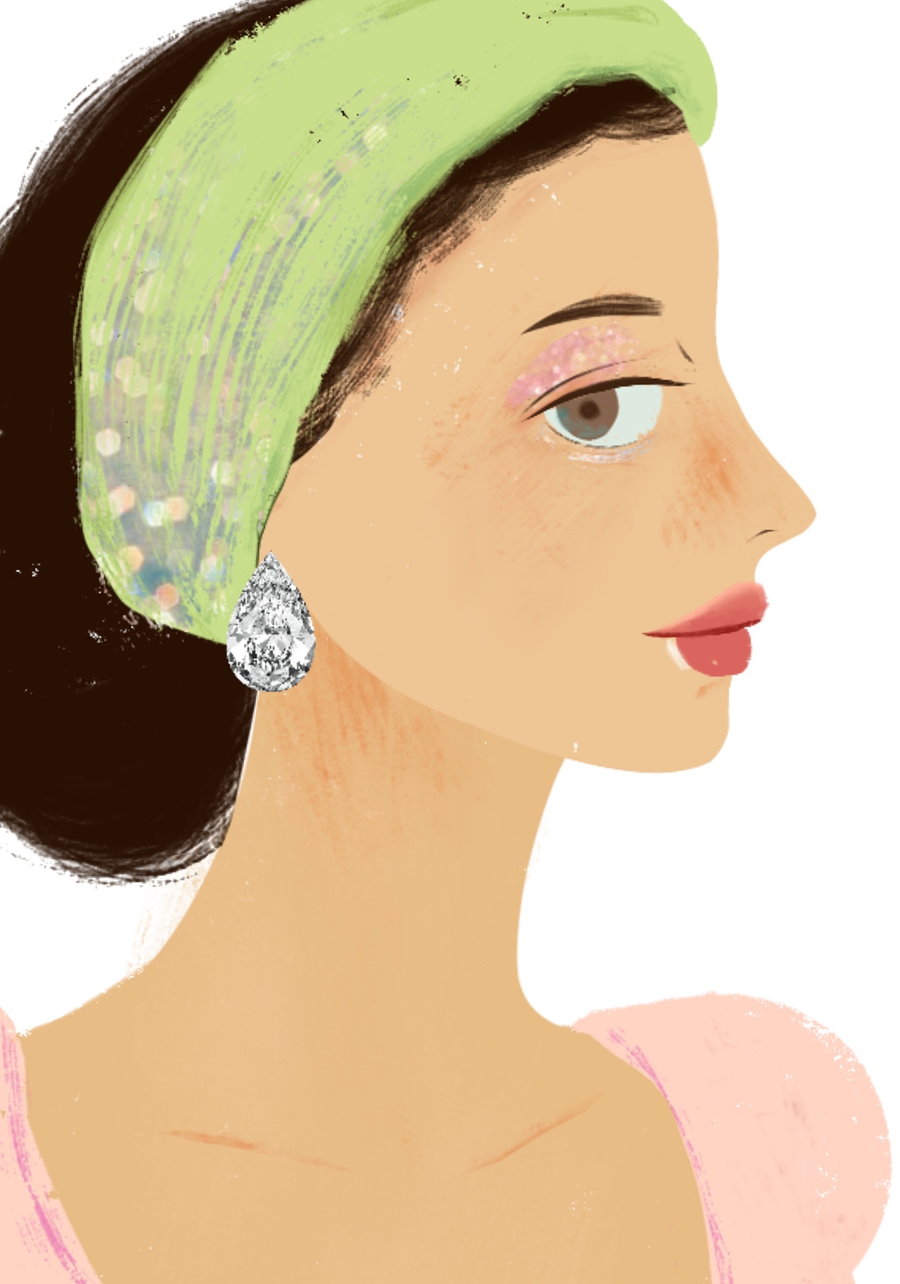 夏天的味道💚🌷 𝚂 𝚄 𝙼 𝙼 𝙴 𝚁（图ZMjAxOTY0OTk2） - 新锐潮流插画 - 站酷设计师画画的虾仁原创素材 - 站酷ZCOOL