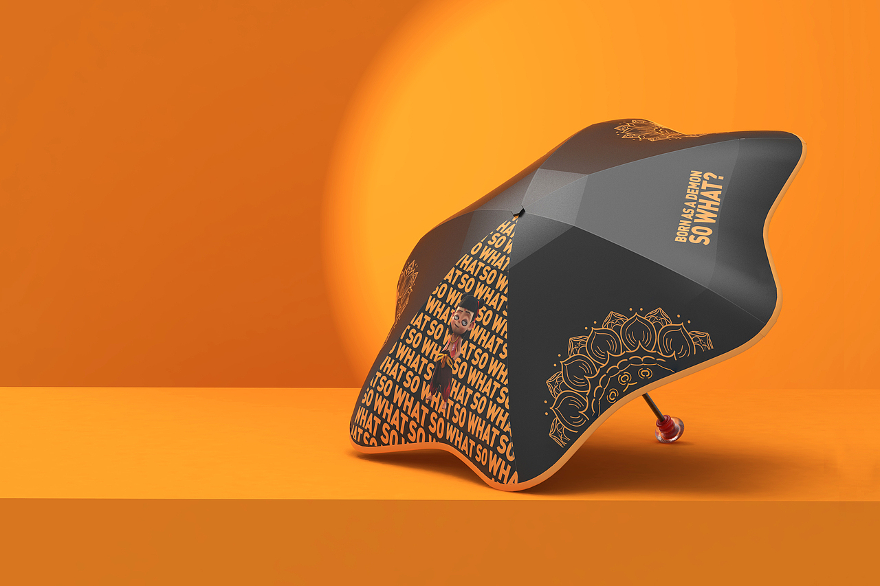哪吒×雨乐联名伞（图ZMjI5NDQyNTI0） - 宣传物料 - 站酷设计师展开设计原创素材 - 站酷ZCOOL