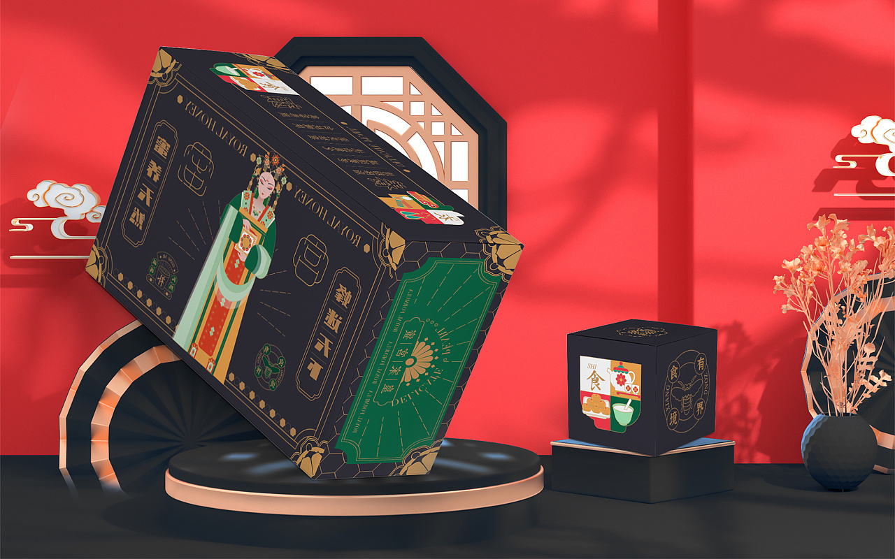 国潮小姐姐之宫蜜之包装礼盒