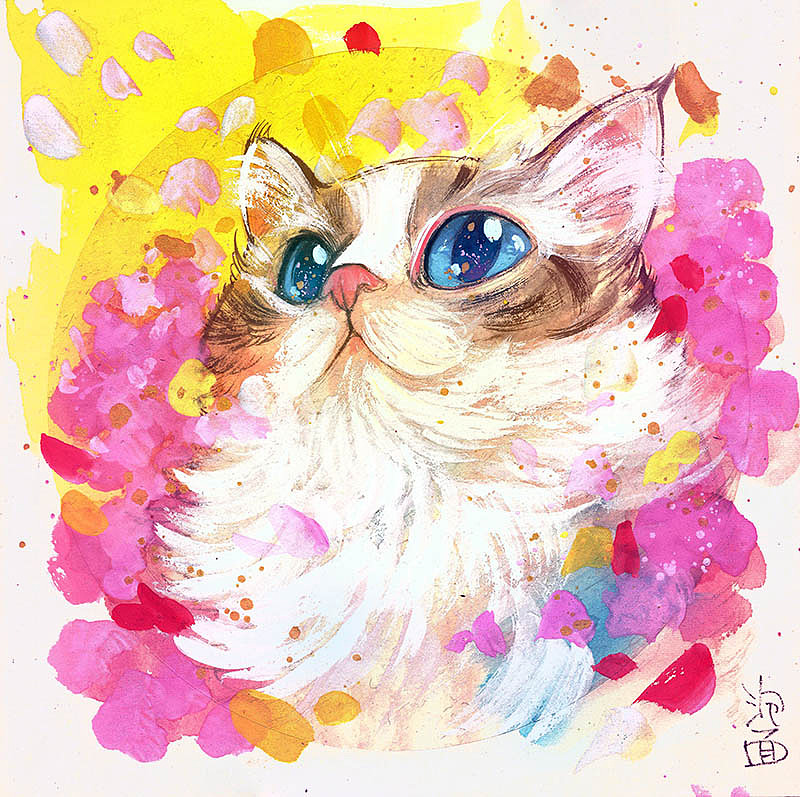 一些水彩猫咪|纯艺术|绘画|还是一碗泡面 - 原创作品 - 站酷 (zcool)