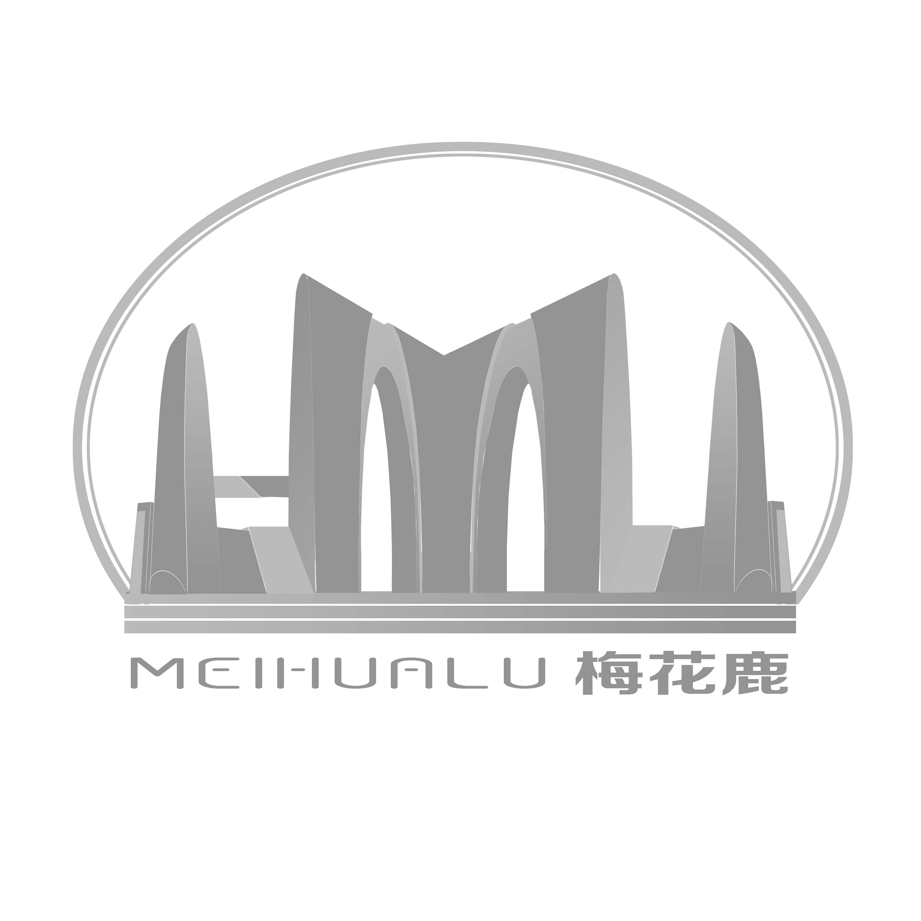梅花鹿meihualu logo设计