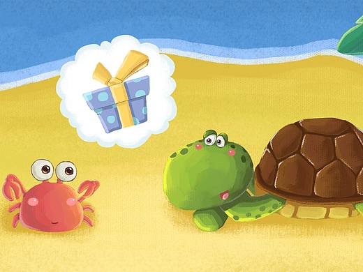 陆地上的礼物（个人主页-ZMzExNzUzNjQ=） - 儿童插画 - 站酷设计师鑫鑫之火原创素材 - 站酷ZCOOL