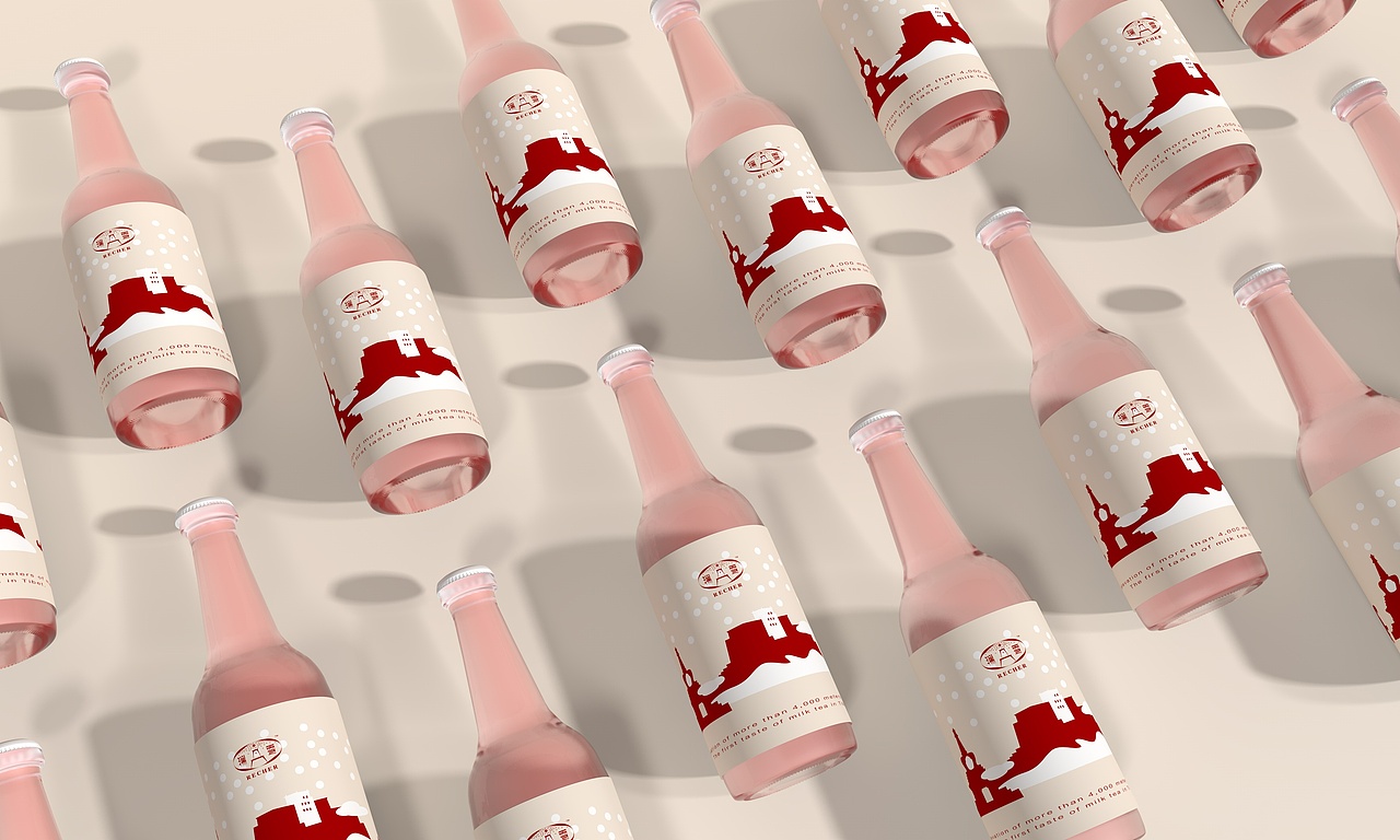 瑞雪RECHER 藏原奶茶品牌视觉（图ZMTU0NTk0MzQw） - 品牌 - 站酷设计师春和工作室原创素材 - 站酷ZCOOL