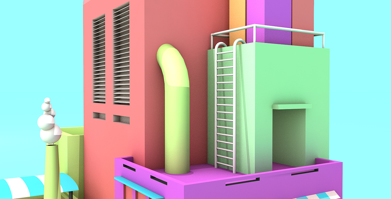 低多边形城市建模（图ZOTExODcyNjA=） - 场景 - 站酷设计师板板233原创素材 - 站酷ZCOOL