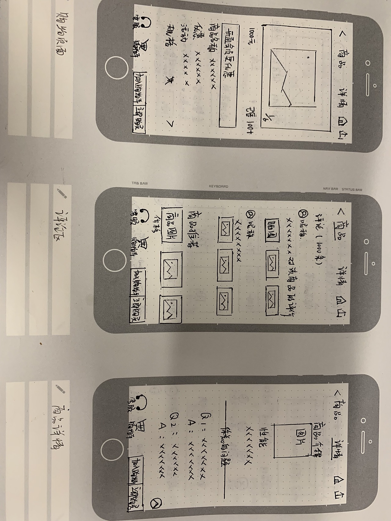 手绘线框（图ZMTcyMDE2NDMy） - APP界面 - 站酷设计师小M喵爷原创素材 - 站酷ZCOOL