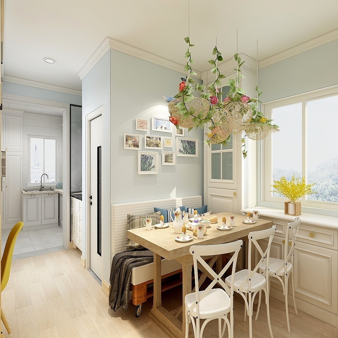 郑州金泉大厦53平两室两厅现代简约风格案例装修效果图