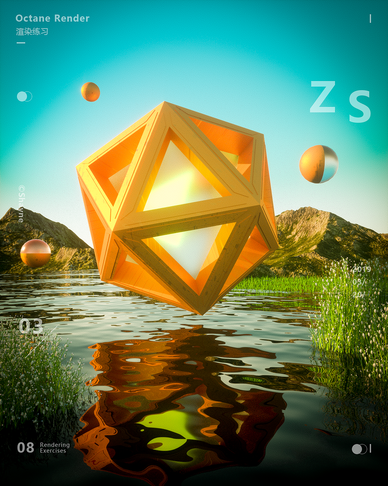 三月、四月OC渲染练习（图ZMTU2ODUyMTI0） - 场景 - 站酷设计师丶Shayne7原创素材 - 站酷ZCOOL