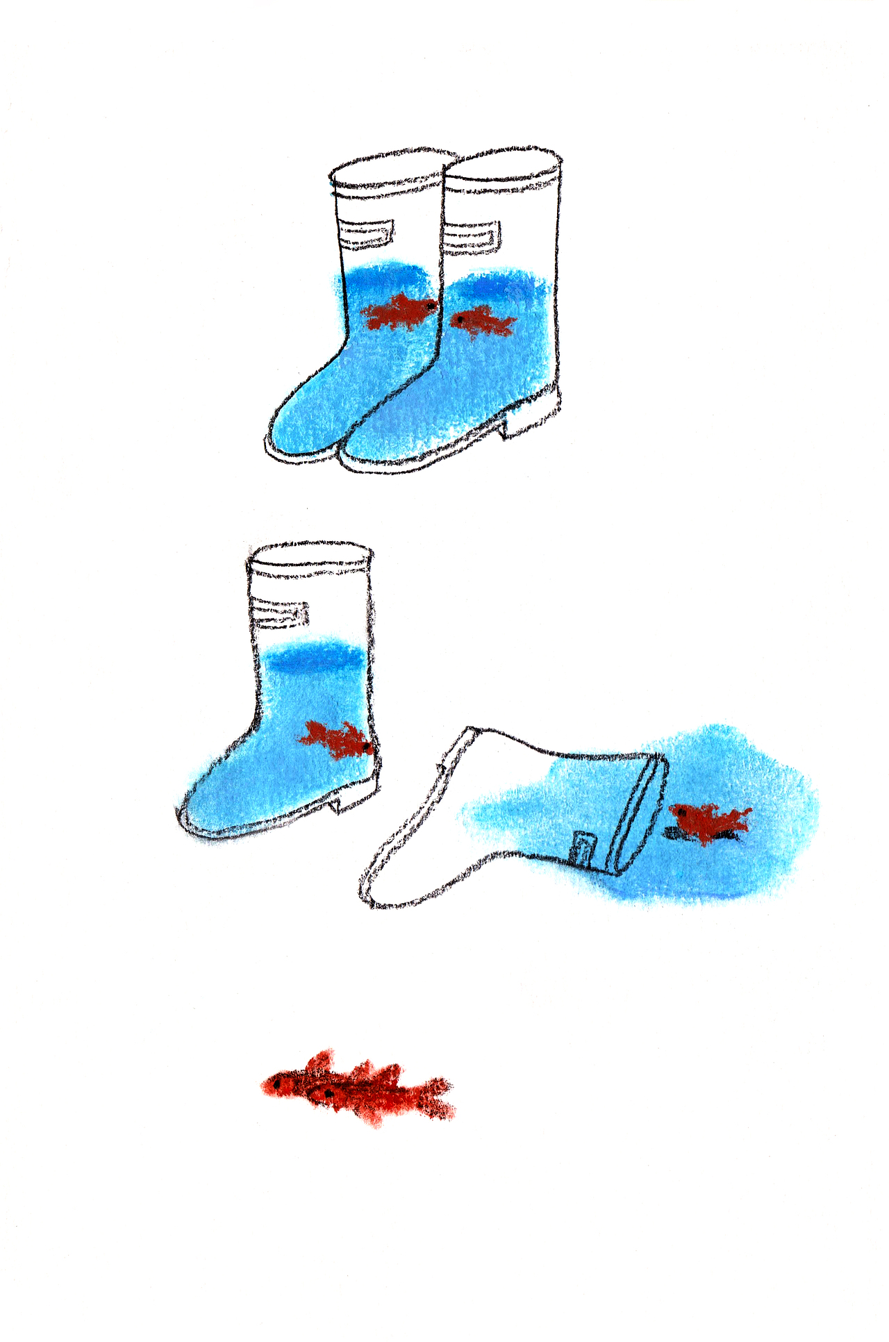 你不是别人-博尔赫斯的诗插画