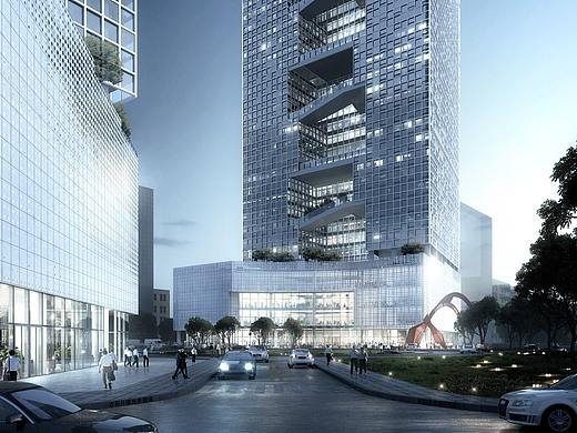 建筑可视化—百度国际大厦（个人主页-ZNDIxNzc0NjA=） - 建筑/空间 - 站酷设计师Ethhhhan原创素材 - 站酷ZCOOL