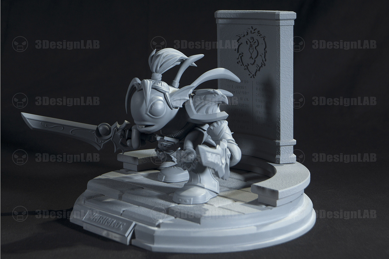 3DesignLab出品【小鱼人 Varimloc】灰模（图ZMTEyMzU3NzMy） - 手办/模玩 - 站酷设计师3DesignLab原创素材 - 站酷ZCOOL