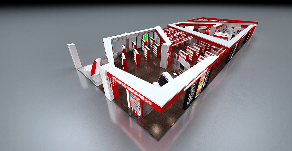 中国教育出版传媒展会设计效果图|三维|场景|3d设计师ng男 - 原创作品