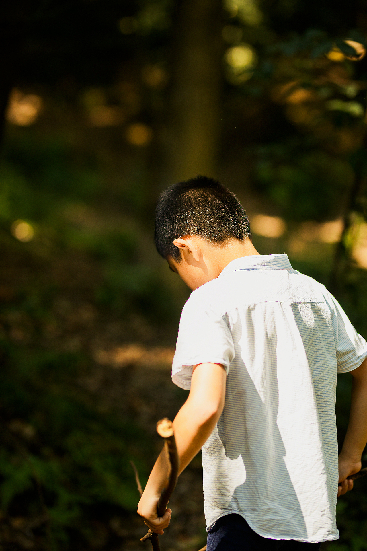童年背影,小小倔强