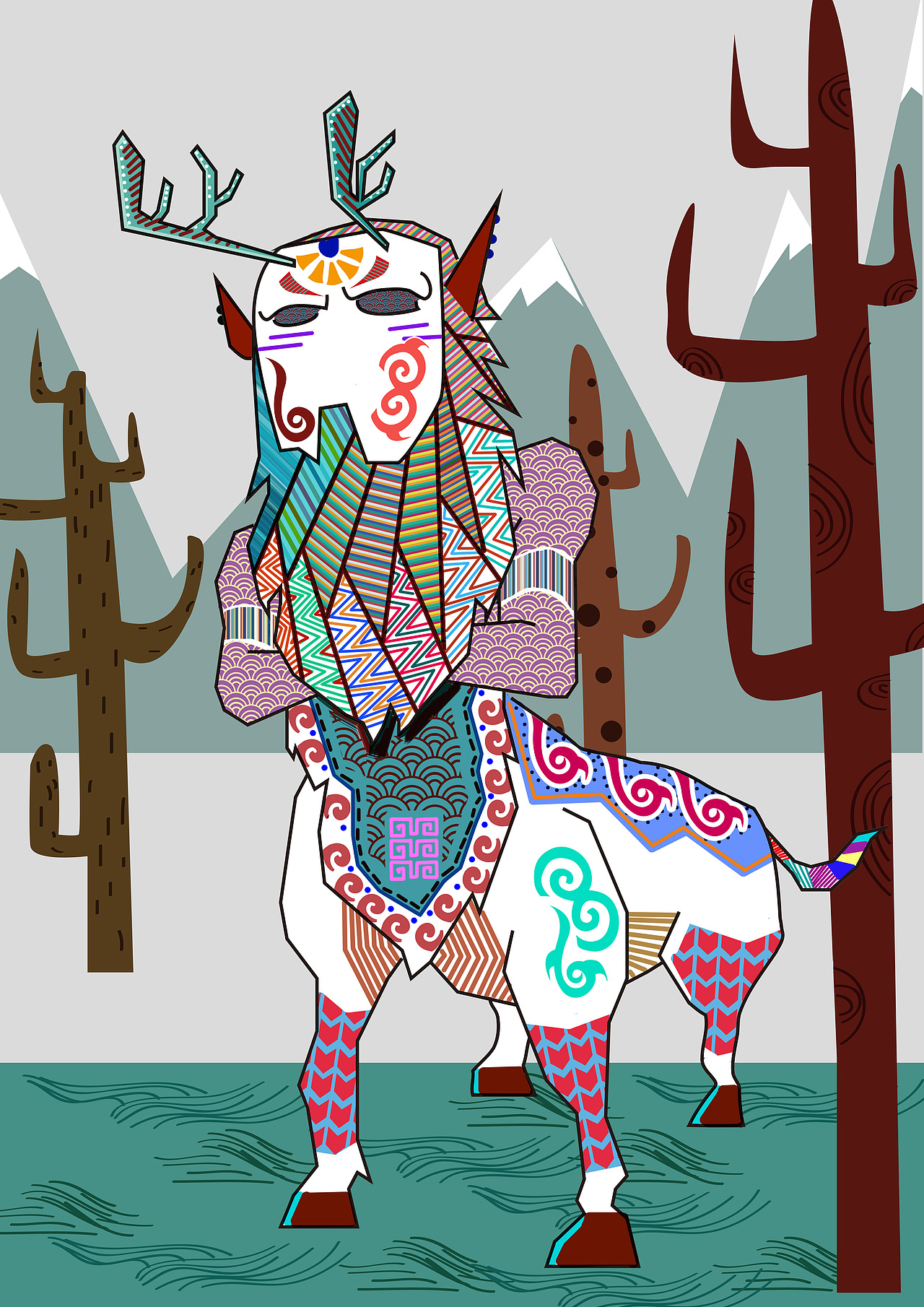 赫哲族-鹿神-温吉玛