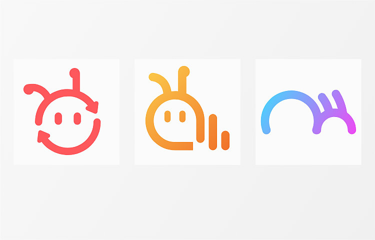 你想,既然我们平台的名字为"蚂蚁闲置",那么在logo设计上,体现出"蚂蚁