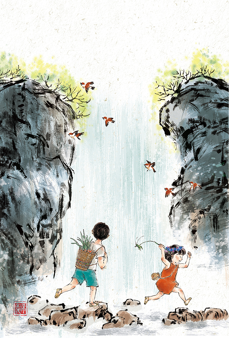 四面山（图ZMjYzMzg0OTA4） - 商业插画 - 站酷设计师xl10993652原创素材 - 站酷ZCOOL