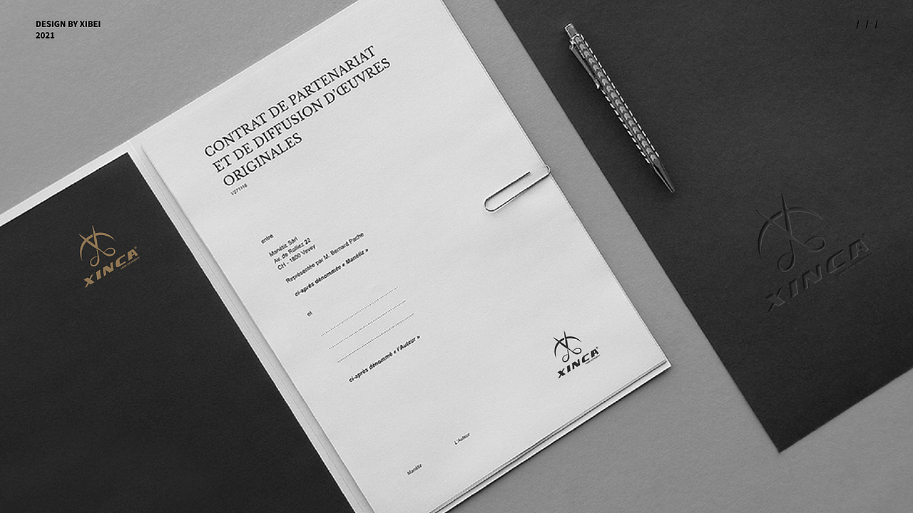 XINCA昕咖美发logo设计