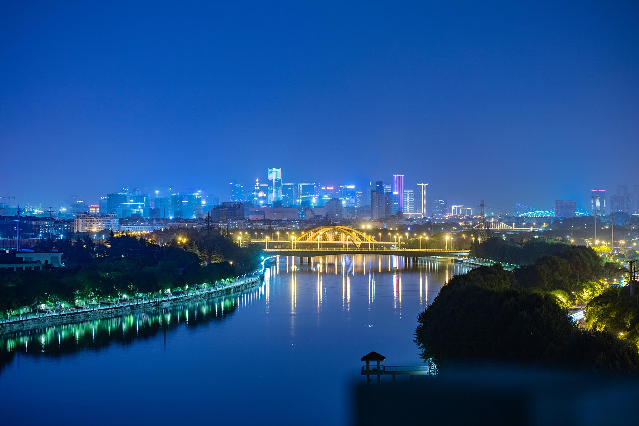 义乌城市夜景
